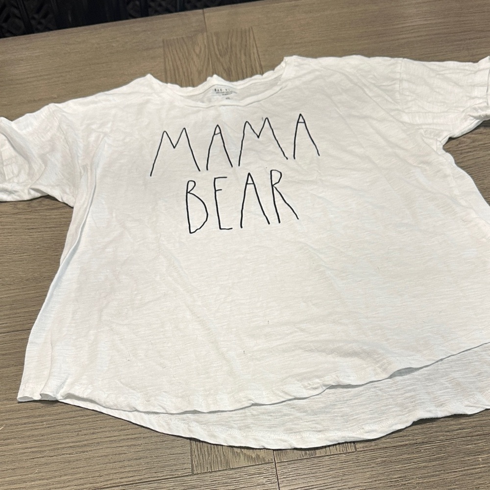 Mama Bear Kids White T-Shirt XXL